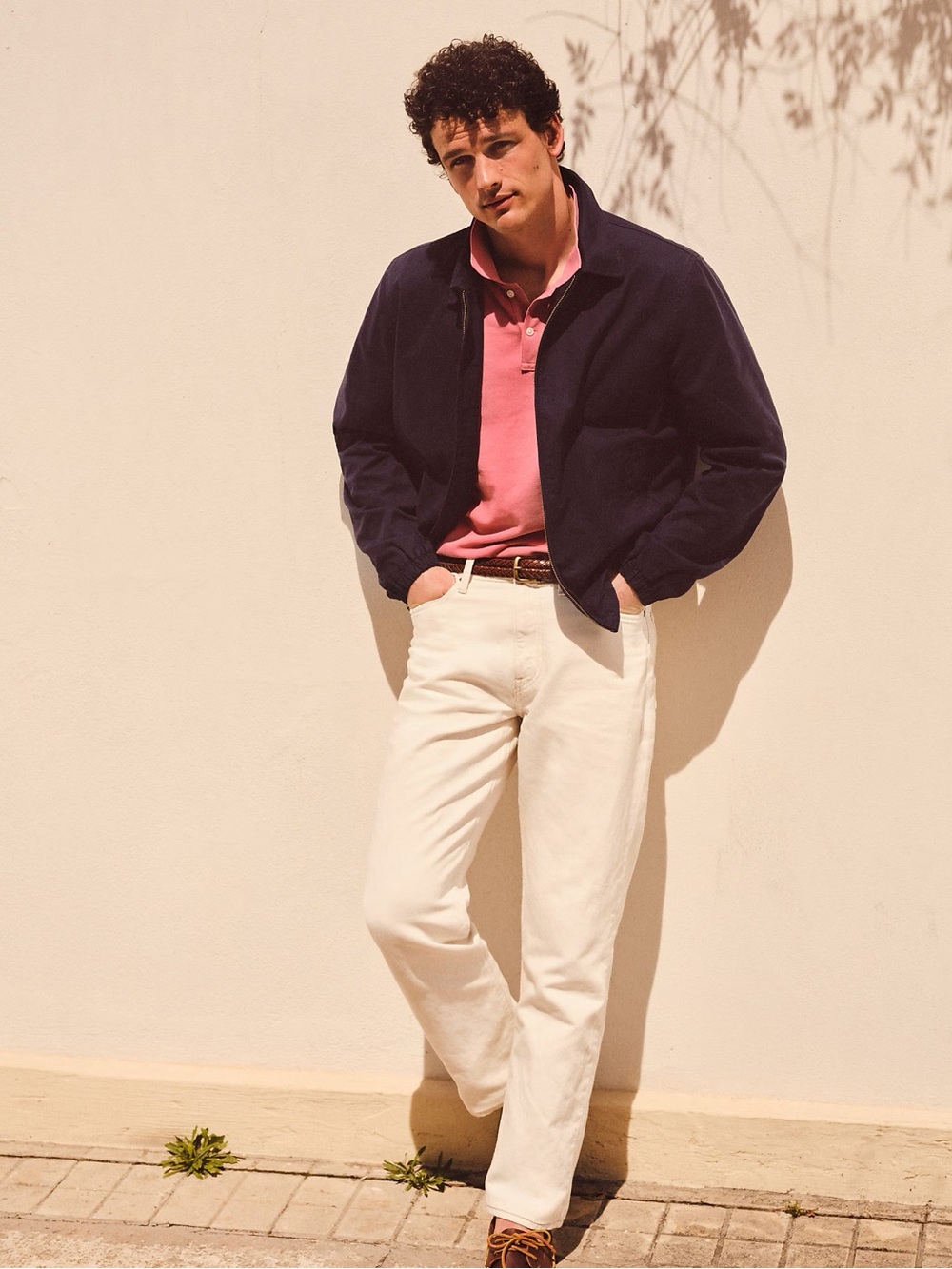 Classic summerweight jean in cotton-linen blend 35x32